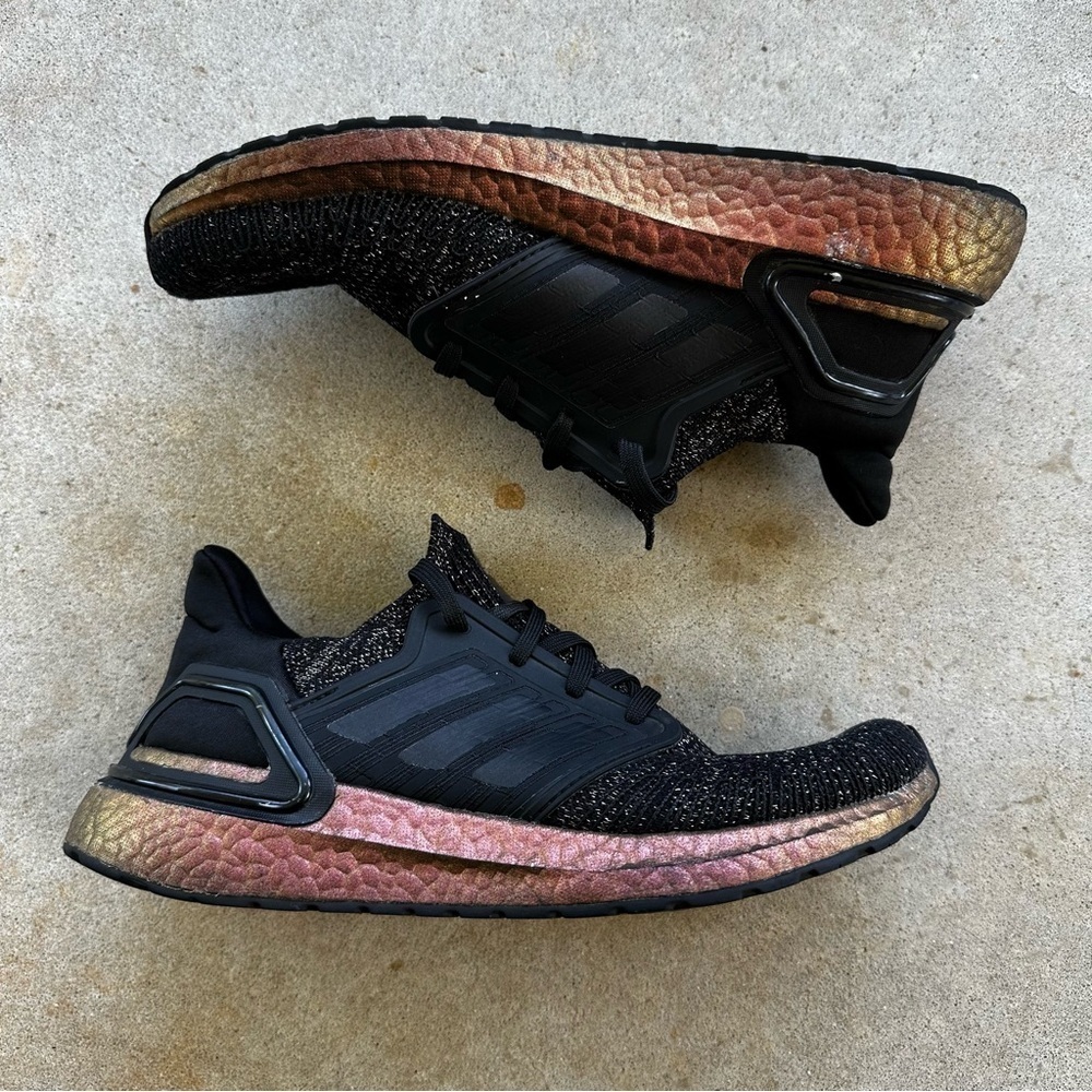Adidas Ultraboost 20 Black/Signal Pink Running Shoes FV8340 Women’s Size 8